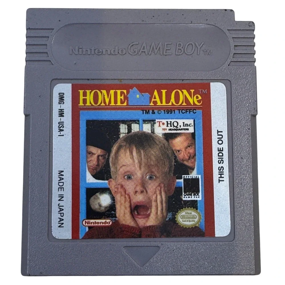 Home Alone Nintendo Game Boy Video Game DMG-HM-USA-1 Grey Cartridge THQ 1991